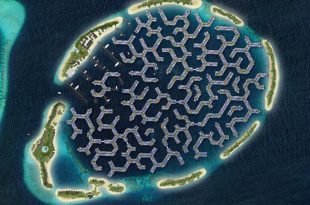 بدأت مدينة عائمة في جزر المالديف في التبلور